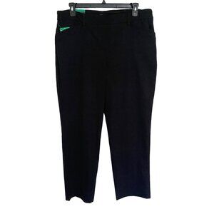 Hilary Radley Ladies XL 29 Slim Built-In Tummy Control Panel Pull On Pants Black